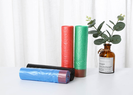 Colorful Kitchen Drawstring Trash Bags Plastic