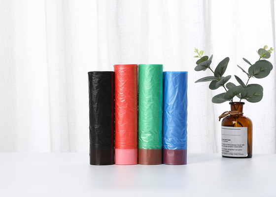 Colorful Kitchen Drawstring Trash Bags Plastic