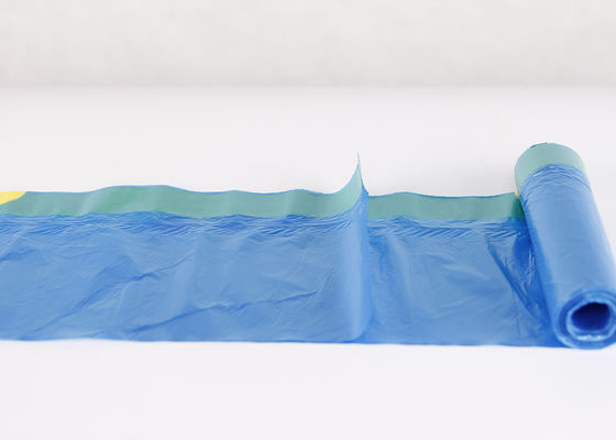 쓰레기 투명 플라스틱 쓰레기 가방을 드로스트링 HDPE는 색을 개별화했습니다