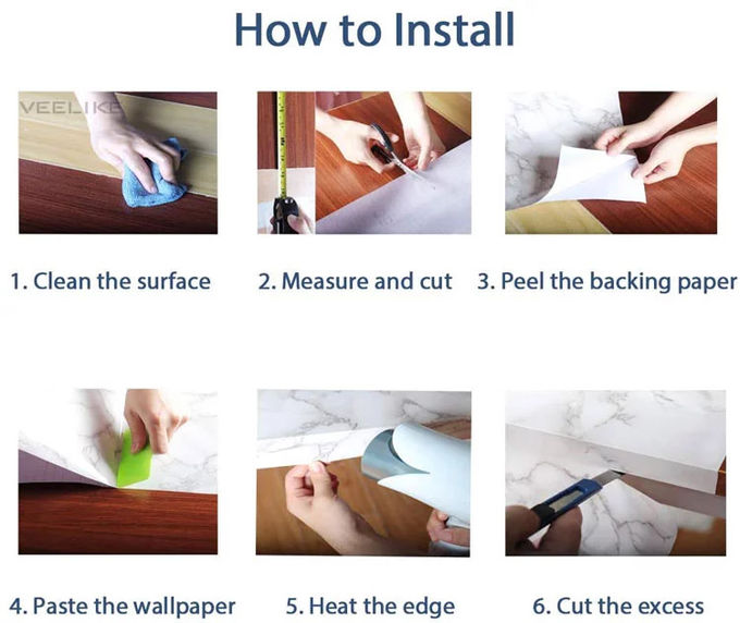 DIY 크기 제거할 수 있는 물 오일 프루프 부엌 벽 증명 데코스티커 3